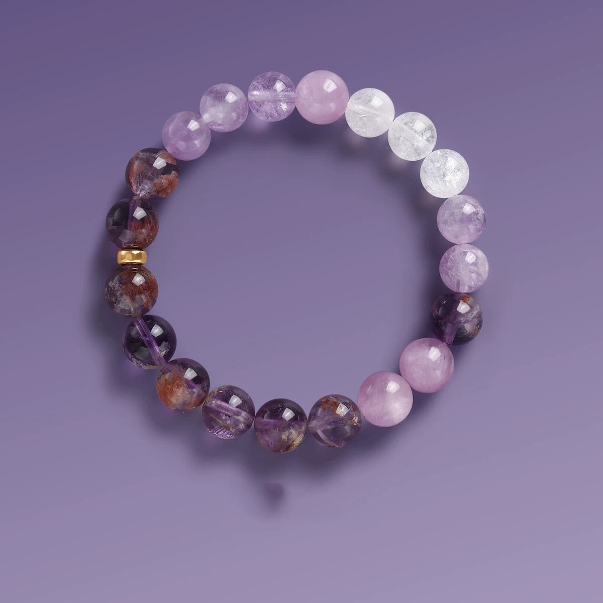 Purple Phantom Purple Amethyst Wisdom Bracelet Purple Fire Energy