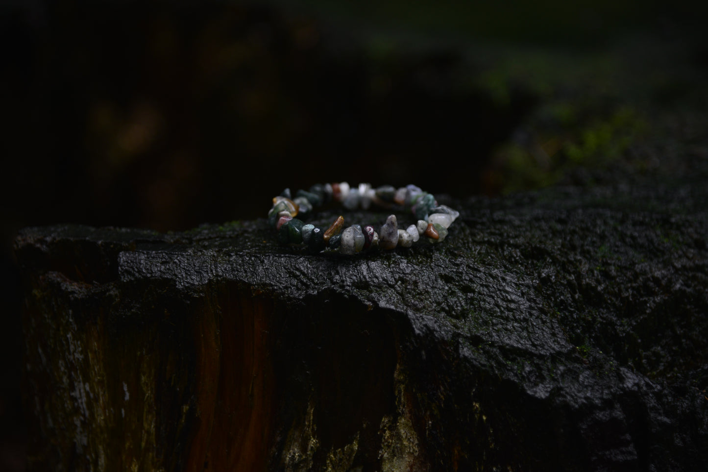 Roots of Growth – Moss Agate Blessing Bracelet