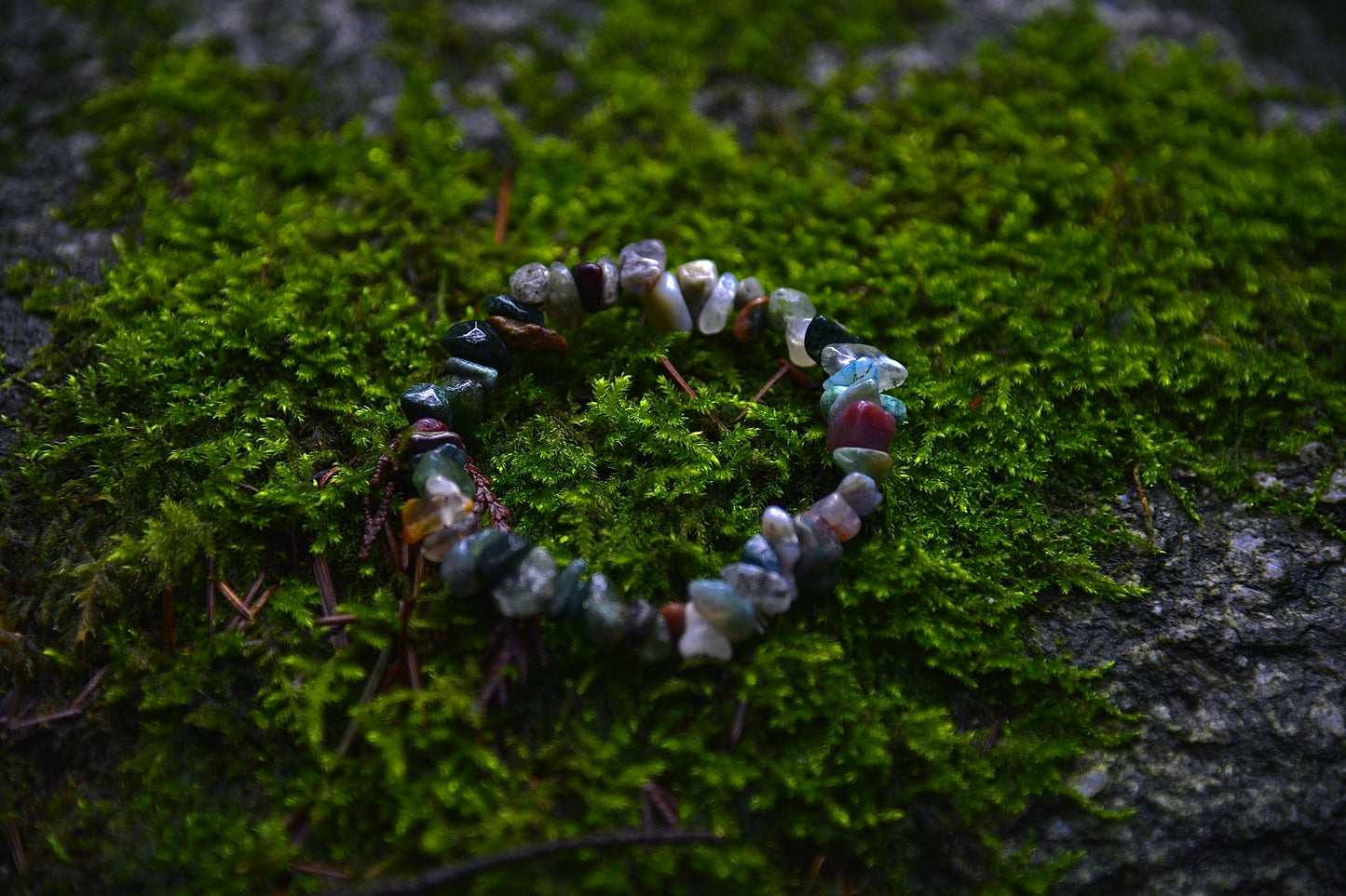 Roots of Growth – Moss Agate Blessing Bracelet