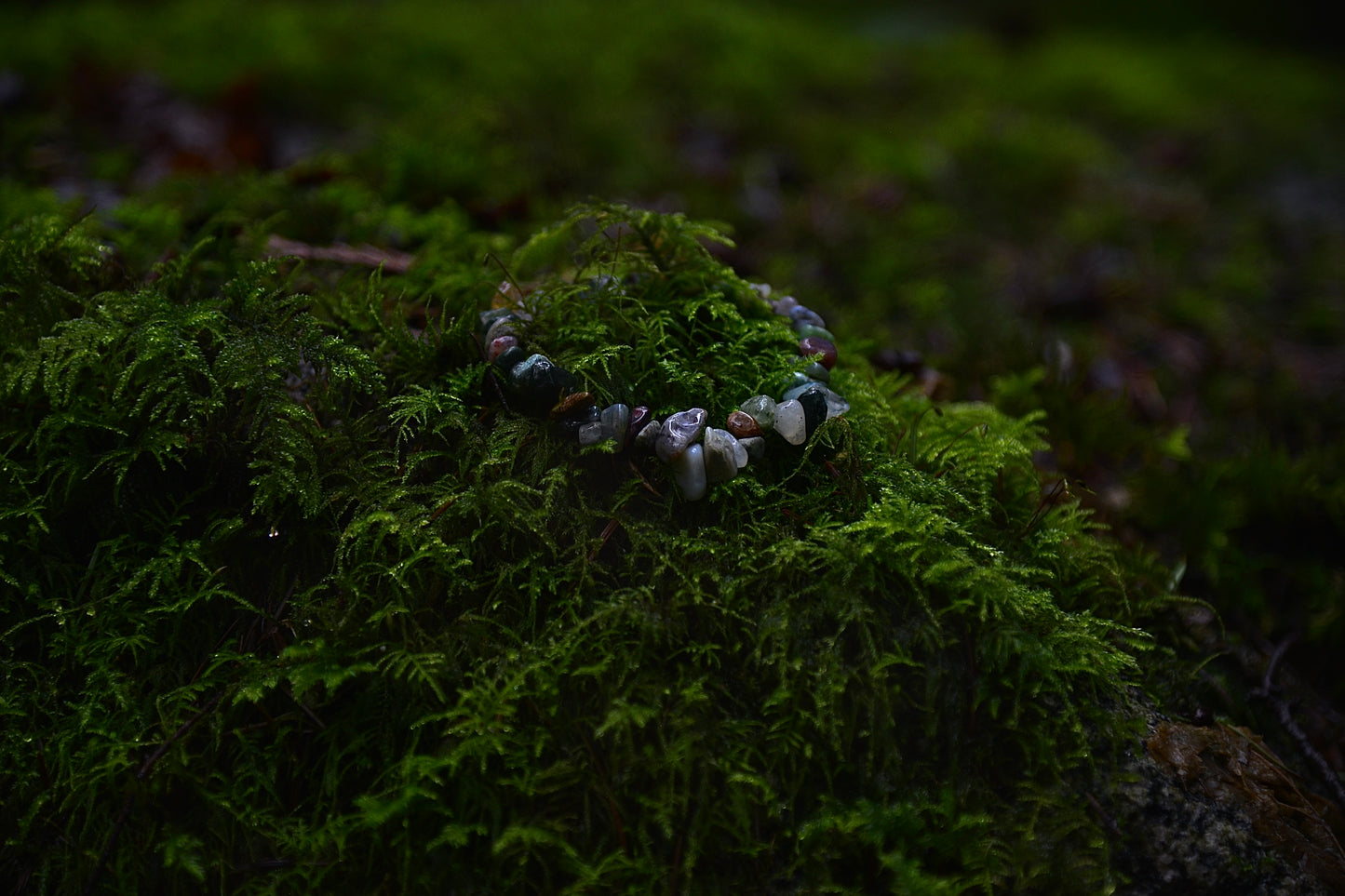 Roots of Growth – Moss Agate Blessing Bracelet