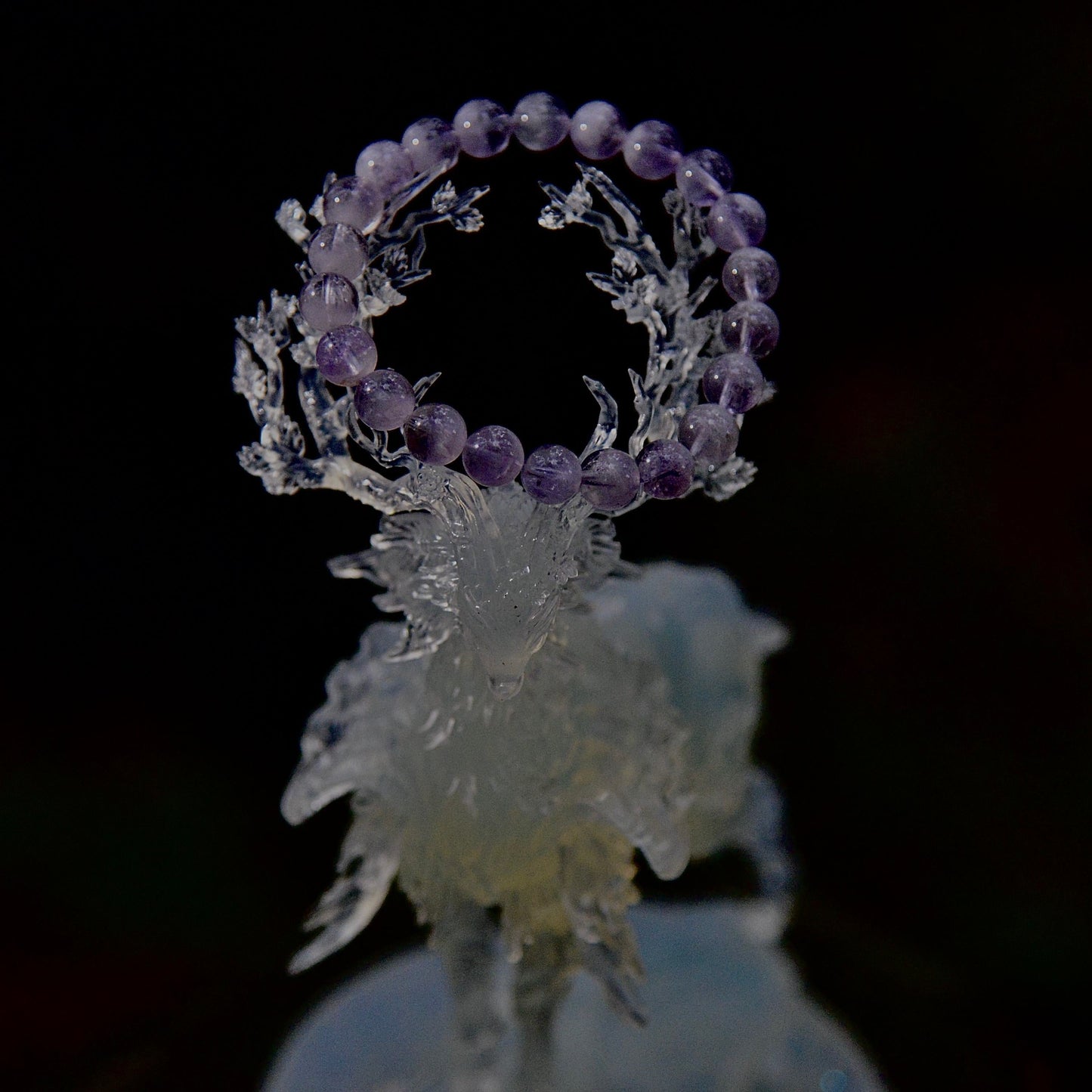 Spiritual Power - Amethyst Half-Basin Raw Crystal Bracelet