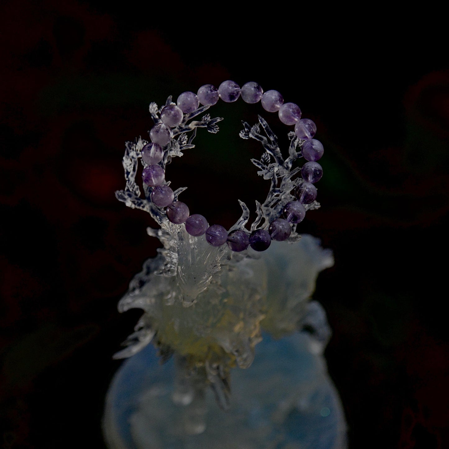 Spiritual Power - Amethyst Half-Basin Raw Crystal Bracelet