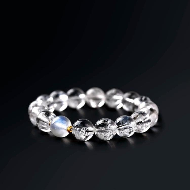 Natural 7A Grade White Crystal Moonstone Bracelet