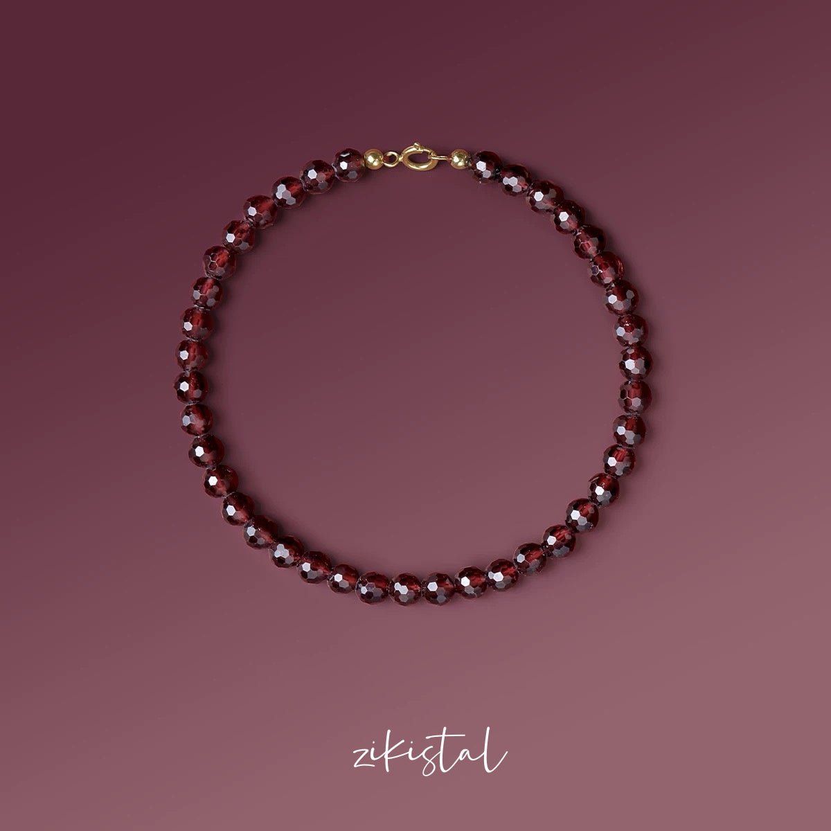 Natural Deep Red Garnet Bracelet